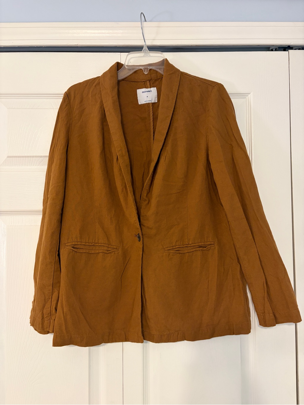 Old Navy Women's Rust Brown Single-Button Blazer